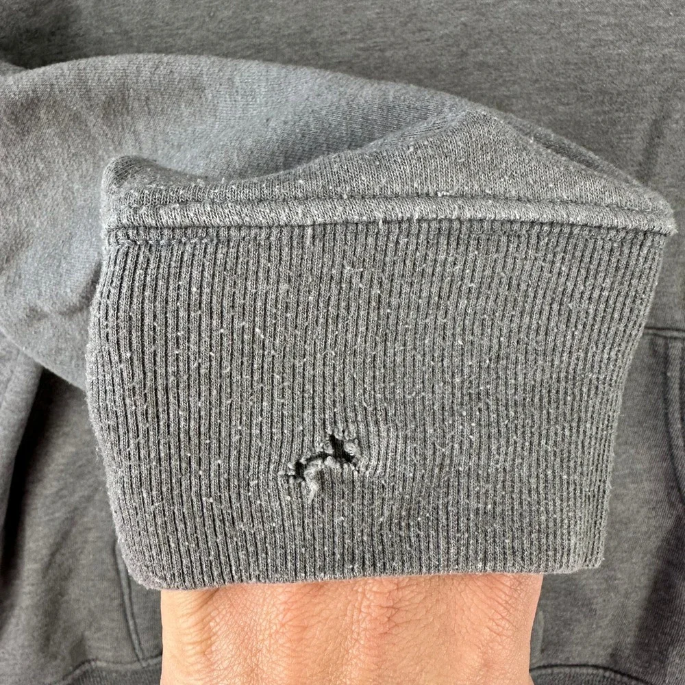 The North Face Sweatshirt Mens‎ L Gray Hoodie Long Sleeve Pullover